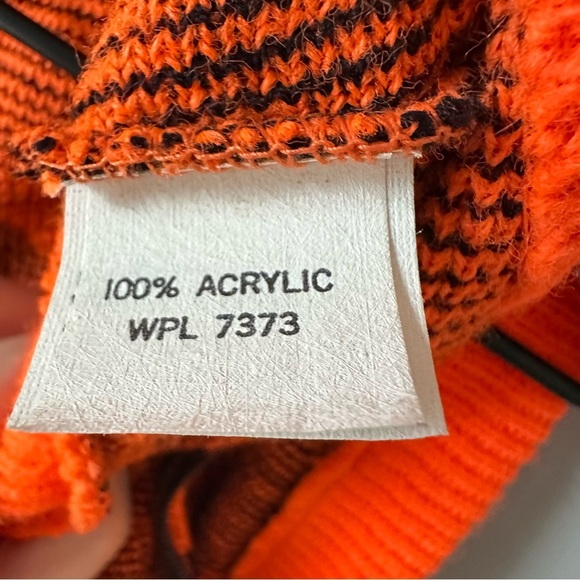 Bob Fratzke Winona Vintage Blaze Orange Camo Knit Vest Full Zip Hunting Gorpcorp - Picture 10 of 13